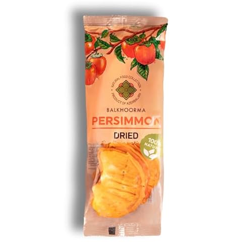Balkhoorma Dried Persimmons | 5.3 oz/150 gr | Pack of 2 | Dried Fruits | No Added Sugar | Gluten-free | Vegan | Healthy Snack