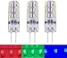 Best to Buy (8-Pack) Brightest 2-Watt G4 LED Bulb 12V AC/DC, 24 SMD 3014 LED, 2W Green Blue Red Color (Jc10 Bi-pin 10-13W Replacement) (Green) (Blue)