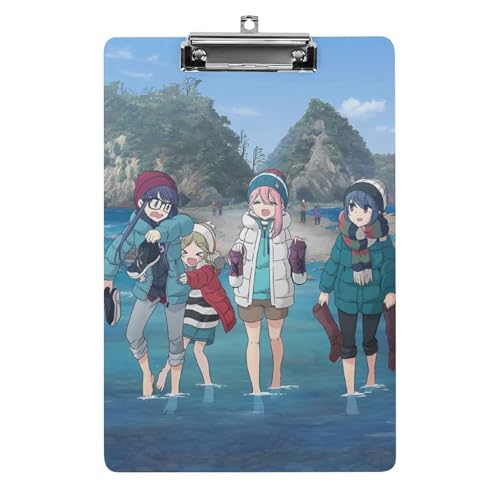 ゆるキャン△ バインダー A4 クリップボード クリップファイル 事務用品 入職プレゼント ファイル 多機能 ファイルボード 伝票ホルダー 書類整理 会議パッド オフィス用品