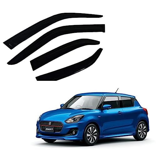 Image of Premium Non-Breakable Car Window Door Visor /Rain Guard /Wind Deflector Compatible for (DZIRE (2017-2023))