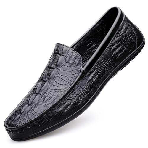 Men's Slip On Driving Loafers,Lightweight All-Day Comfort Non-Slip Soft Sole Penny,Fashion Casual Business Dress Oxford Boat Shoes