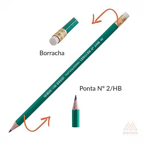 Kit Escolar 2 - Lápis Grafite HB Sextavado 72un Com Borracha e Mini Apontador com Depósito 24un