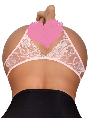 Image of Avidlove Women Lace Panties Sexy Thong Underwear Floral Lace Briefs | Womens sexy panty with Cute Bow Center Low Rise Underwear Mesh Hollow Out G-String 1-4 Pack