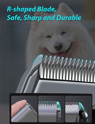 serimer Dog Clippers for Grooming, Professional 15V Heavy Duty Dog Shaver Grooming Kit,Pet Hair Trimmer for Thick Coats… - Image 4