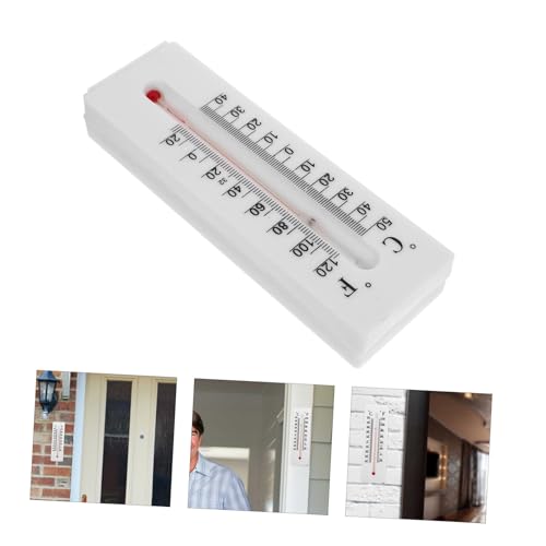 FONDOTIN 温計一体型隠し鍵ボックス 大容量キーホルダー付き 玄関外壁掛け用 鍵隠し装置 防水デコレーション 温湿計測可能で実用的オフィス