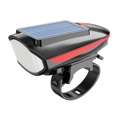 Image of Cycle Upgraded Lights with Horn, Bike Lights for Night Riding, USB Rechargeable & Solar Bike Headlight with 3 Lighting Modes, IPX4 Waterproof Bicycle Light for Road Bike, Mountain Bike