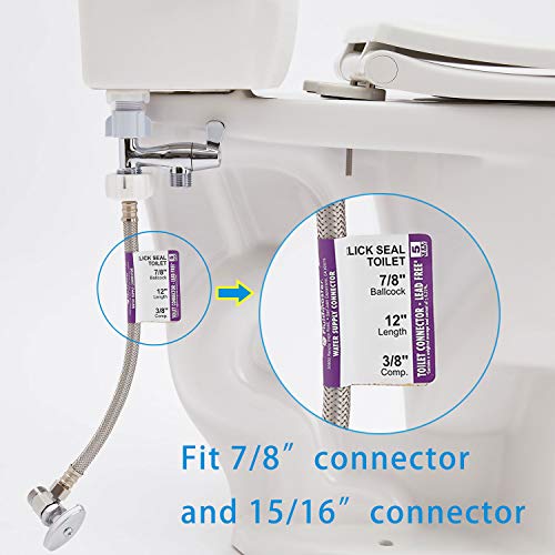 Hibbent No Leaking Design Metal Bidet Tadapter with Shutoff Valve