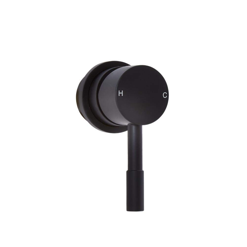 Milano Black Nero 1 Outlet Manual Mixer Shower Valve