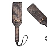 Peitschen Set für Sex Vintage Bronze Peitsche für Sklaven Spanking Doppelter Leder Paddel für Sex Bdsm Fetisch Flogger Exotic Whip Reitgerte Gerte Folter Domina SM Sexspielzeug für Paare Extrem Sex