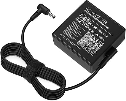 Image of DREXBOX 90W Charging Brick Compatible with ASU Vivobook 15X 14X 16X 17X K1703Z M1703Q M1603Q D1603Q Y1603C ExpertBook B1500 P2451F P751J Asus Q529Z Q524U Q534U UX533F UX480F Power Cord ADP-90LE B