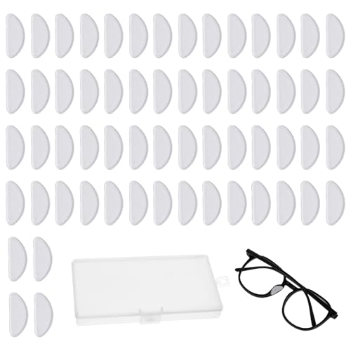 Plaquette Lunette, 30 Pairs Anti Glisse Lunettes, Coussinet Lunettes Nez, Patins Lunettes, Protection Nez, Coussinets de Nez, Plaquette de Nez pour Lunettes...