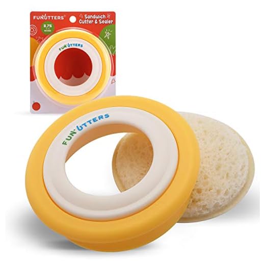FUNUTTERS Sandwich Cutter and Sealer, 3.75'', Uncrustables Maker, Sandwich Decruster and Sealer for PB&J Crustless Sandwiches