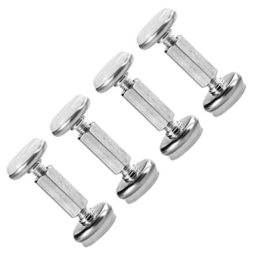 4 peças de fixador de cabeceira de aço inoxidável Besportble, fixador de cabeceira, suporte de pared