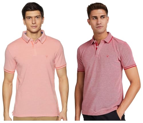 Image of Allen Solly Men's Cotton Regular Fit Polo T-Shirt