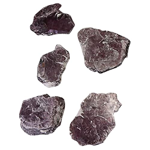 VILLFUL Purple Mica Raw Ore Teaching Ore Materials Teaching Samples Geode Purple Chakra Specimen Purple Mica Decorations Home Decor Ornament Natural Gemstones Purple Decorations Rough Ores