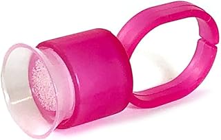 Ibrow Sponge Ring Cups for Permanent Makeup, Microblading, Tattoo Ink & Pigment Holder | Disposable Soft Foam Finger Rings for Artists (Pink, 10 Pcs)-picture-31