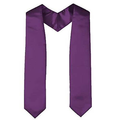 TopTie Unisex Adult Plain Graduation Stole Honor Stole Sash 58" Long4