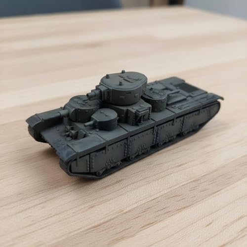 Tanque escala 1/144 réplica militar mini para vitrinas 2