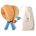 HOLYKING Wooden Beach Paddle Ball Set - Tennis Racket Outdoor Sport Games