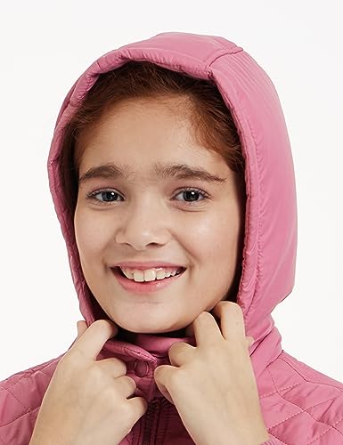 Image of Amazon Brand - Symbol Girls Girls Quilted Winter Jacket with Detachable Hood | Age 2-12 Years