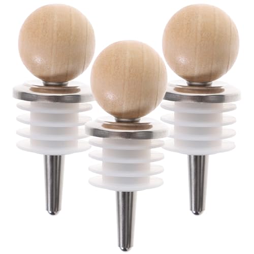 MUSISALY Tapones Fácil Vino para Acero Botellas y Inoxidable Silicona Diseño Creativo de Insertar y Extraer, Pack de 3 Unidades para Uso en Casa y Bar