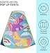 ROIWUIE Unicorn Pop Up Play Tent for Kids, Foldable Indoor Outdoor Playhouse, Portable Toddler Tent for Boys Girls Gift