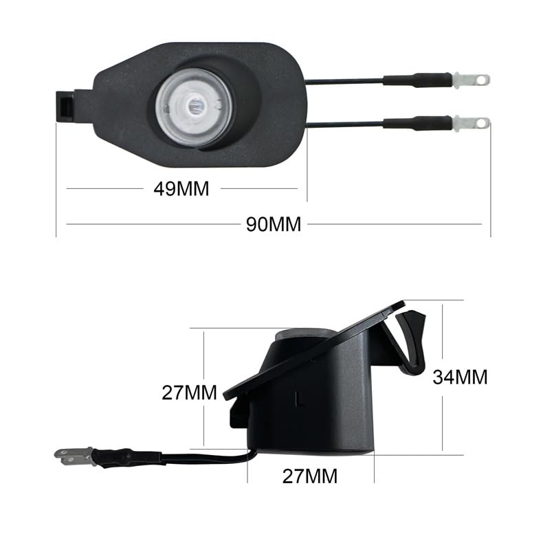 Lámpara LED Puddle Logo para Mustang 2015-2023, 2 unidades miniatura 2