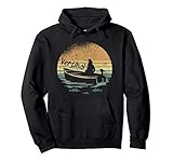 Retro Raubfisch Vertikalrute Vertikalangeln Zander Angeln Pullover Hoodie