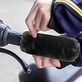 Motorcycle Handle Cover,Thermal Anti-Slip - Electric Bike Cycling Handlebar Grip Cover - for Women Men Outdoor Enthusiasts Urban Riding Cruising Adventure - Image 2