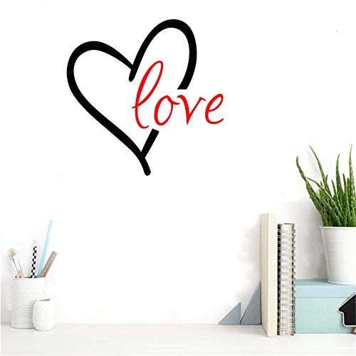 Vinilo decorativo corazón amor 16.93 x 16.93 pulgadas miniatura 6