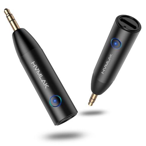 HVMLAK Link280 Car Bluetooth 5.4 Aux Adapter 3.5mm Jack Receiver, 1 Pack…
