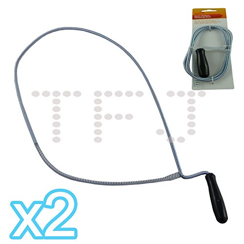 1M Long Drain Python Cleaning Rod - Quick And Easy Way To Clear Drains (Pack of 2)