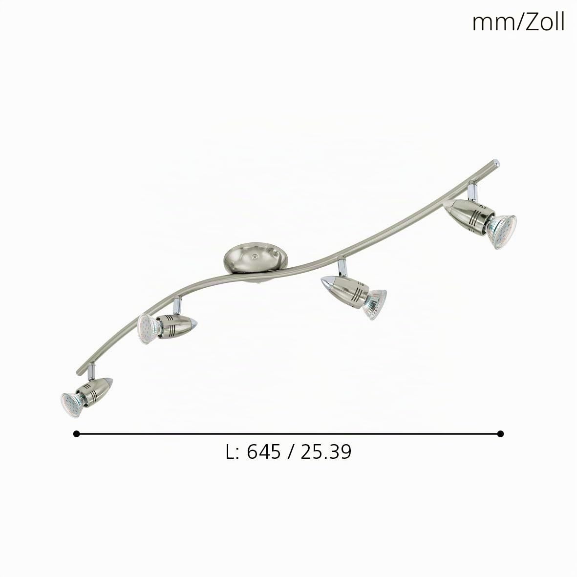 EGLO LED Deckenlampe Magnum LED, 4 flammige Deckenleuchte
