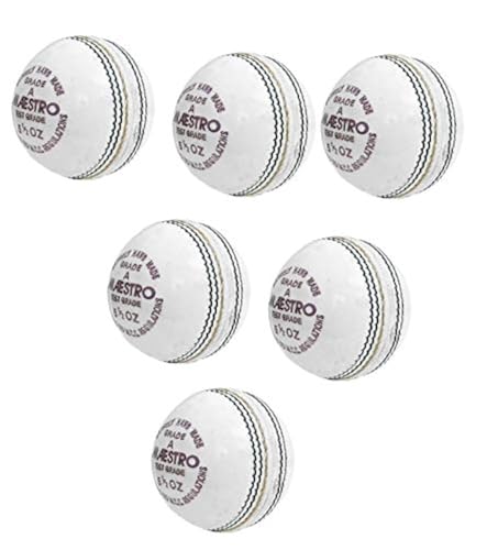 Balles en cuir 4 parties cousues main CW Maestro la robustesse d'un lot de 6