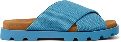 Camper Women's K201322 Brutus Sandal Flat, Medium Blue, 9 | Image 1