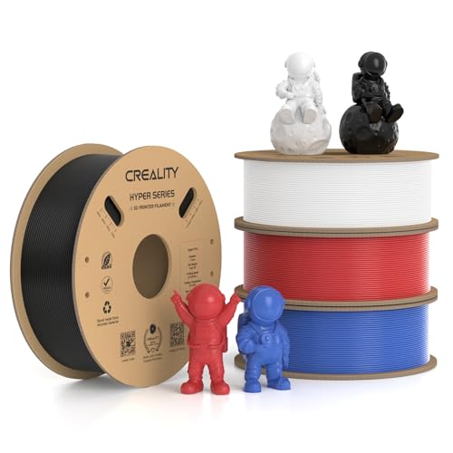Creality Hyper PLA Filament 1.75mm, 30-600mm/s High Speed 3D Printer Filament, Dimensional Accuracy +/-0.02mm, Fit Most 