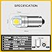 Ruiandsion BAY9S LED Reading Light H21W 64136 12V Non Polarity 200LM Super Bright 3030 2SMD Chipset White for Car Interior Side Door Courtesy Map Lights Pack of 2