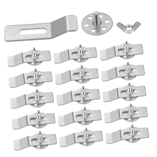 Kit clips fixation évier sous plan contre affaissement supports stables x20