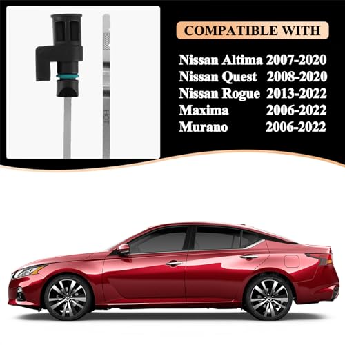 Image of CVT Transmission Oil Level Dipstick Indicator Gauge Compatible for Nissan Altima 2007-2023 | Rogue 2013-2023 | Maxima Murano 2006-2023 2.5L Replacement Gauge Assy Oil Dipstick 31086-JA00A