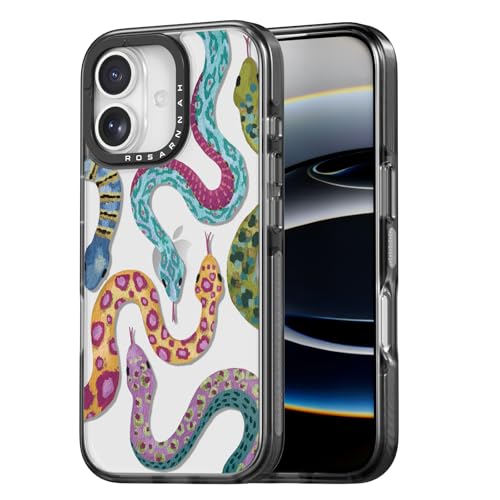 Coque iPhone 6,1 antichoc noire Rosarnnah 17BS motif serpent