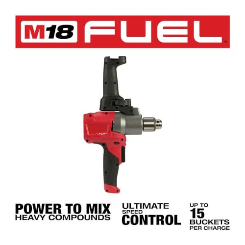 Mudmixer,Concrete Mixer,Cordless Mud Mixer,For Milwaukee 2810-20 M18 Fuel 18v 1/2-Inch Variable-Speed Mud Mixer - Bare Tool - Thumbnail 7
