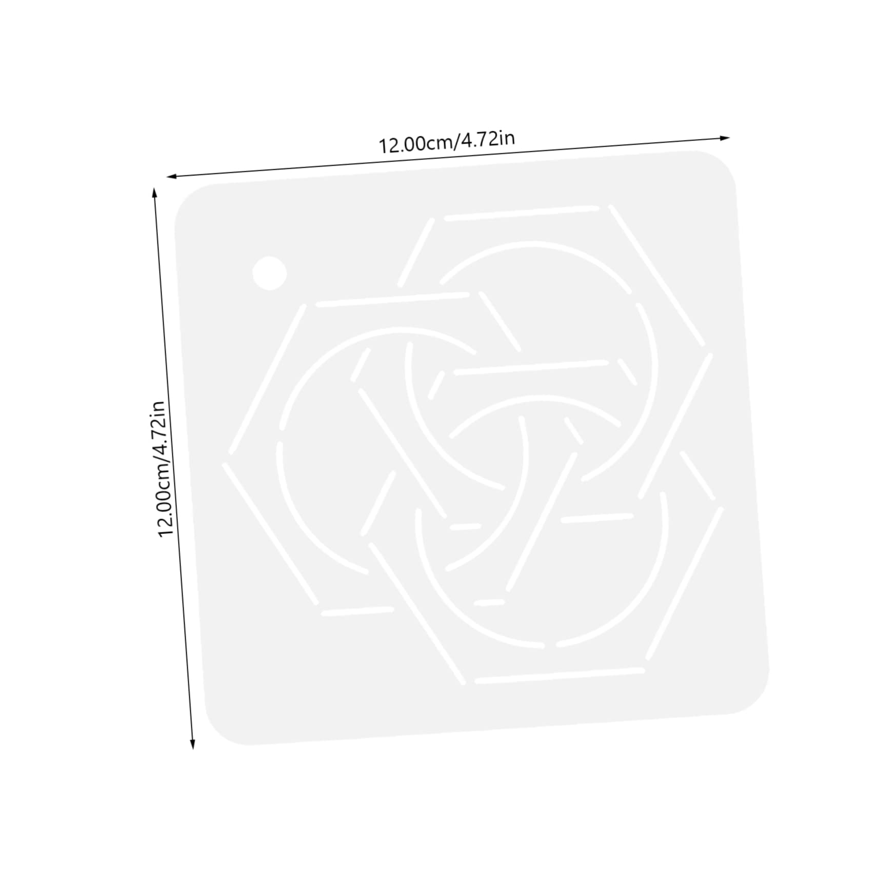 Uonlytech 6Pcs Acrylic Quilting Templates Durable DIY Sewing Tools for Patchwork Embroidery Convenient Stencils for Accurate Designs Creative Crafting