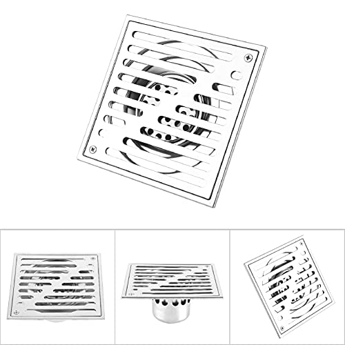 Drain de sol de douche 150x150mm en acier inoxydable - 3