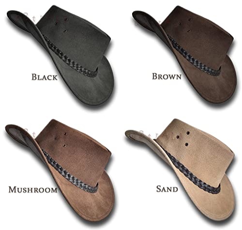 Oztrala Jacaru Hat Suede Leather Cowboy Men's Womens Childrens Kids Australian Outback Western Aussie Ws 1007 Us #TOP5