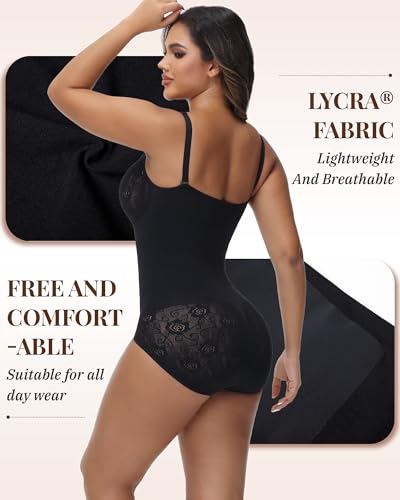 Image of SHAPESHE Shapewear for Women Faja Colombianas Moldeadoras Seamless Bodysuit | Built In Underwire, Short with Nipple Cover,Anti-slip Silicone Strips, Zipper Closure, Tummy Control, Butt Lifting,