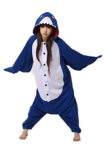 Mono suit tiburón de una pieza Everglamour cómodo para adultos y cosplay