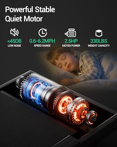 Motorized Folding Treadmill with Incline