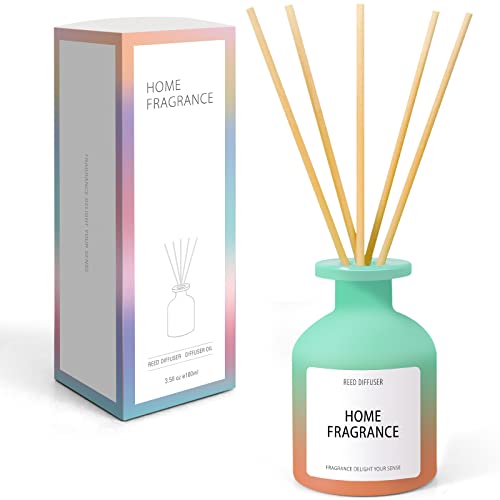 Scent-Hi Difusor de Varillas Ambientador 100 ml Fragancia de Aceite Jazmín 6 Varillas Difusoras de...