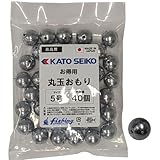 丸玉中通しおもり 3号～60号 お徳用 日本製【KATOSEIKO】 (60号(4個入))