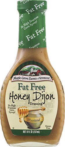Maple Grove Farms Fat Free Salad Dressing, Honey Dijon, 8 Ounce (Pack of 12)